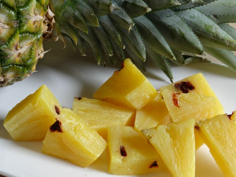 morceaux d'ananas factice