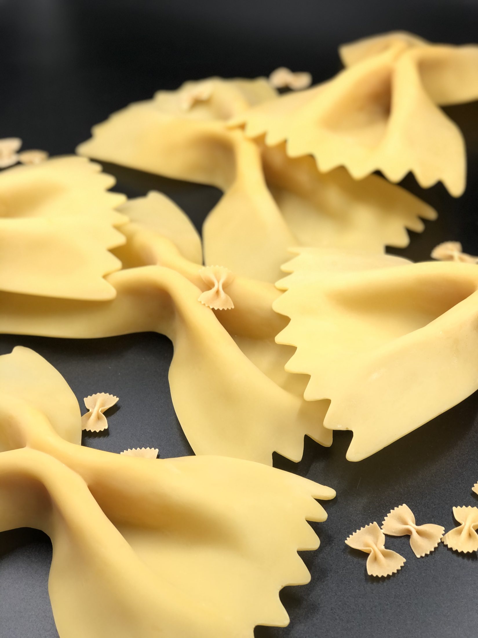 factices alimentaires de pâtes farfalle